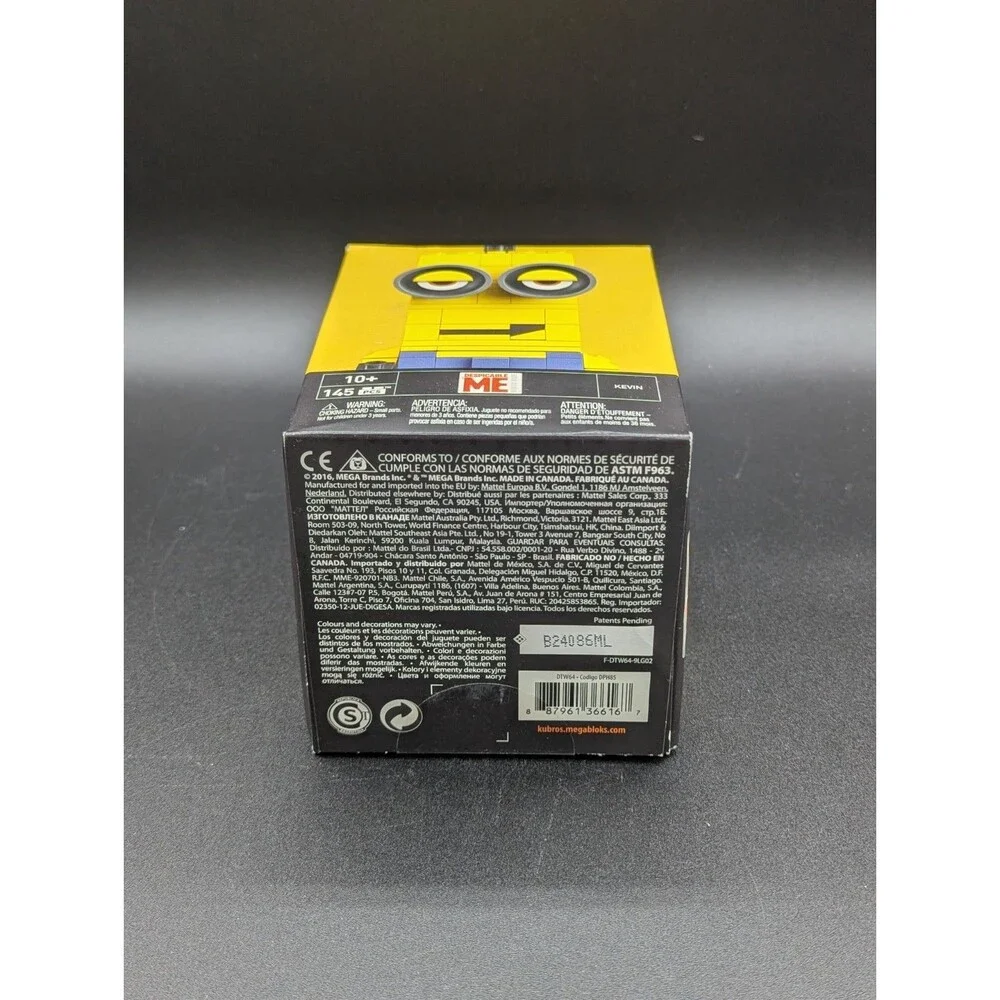 Kubros Mega Bloks Figure #11 Despicable Me Minion Kevin New Sealed